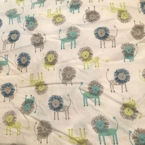 Pottery Barn Kids Lion Crib Sheet